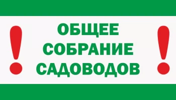 Отчетно-выборное собрание садоводов СНТ "Заря"